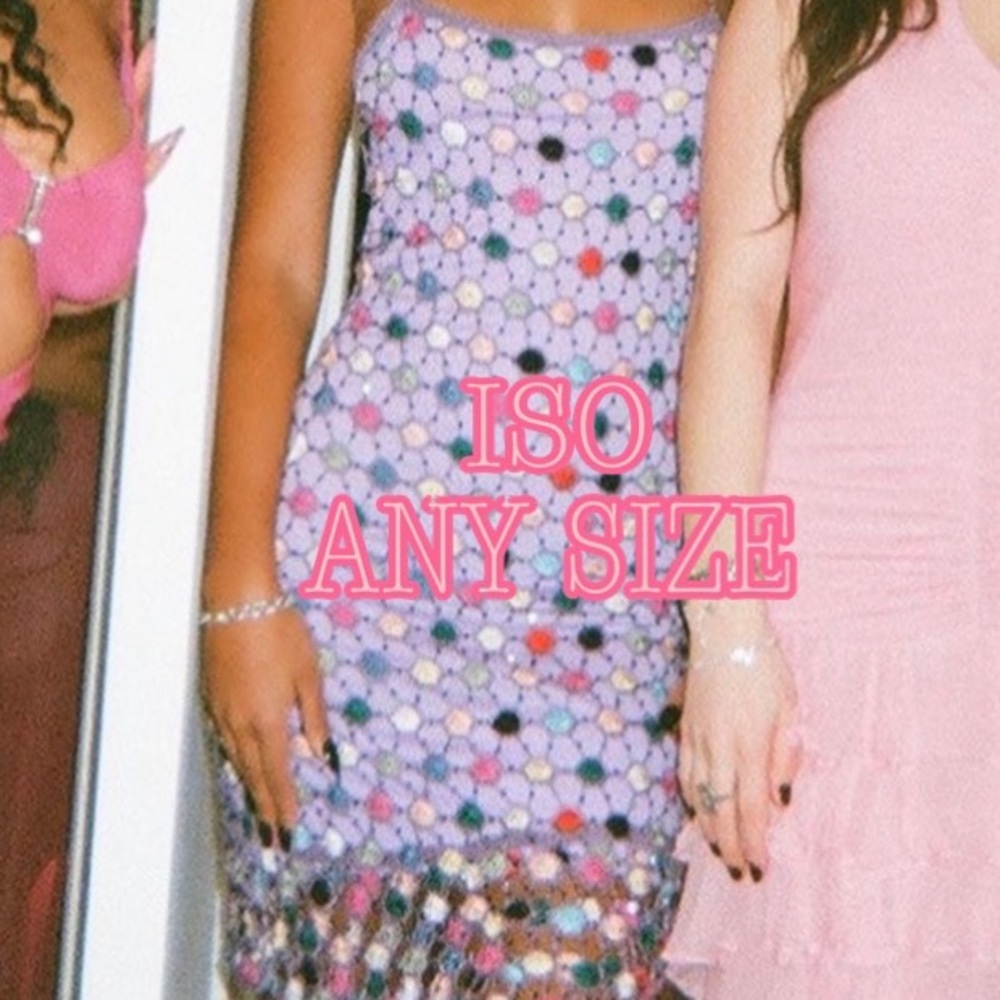 ISO PURPLE CROCHET DRESS